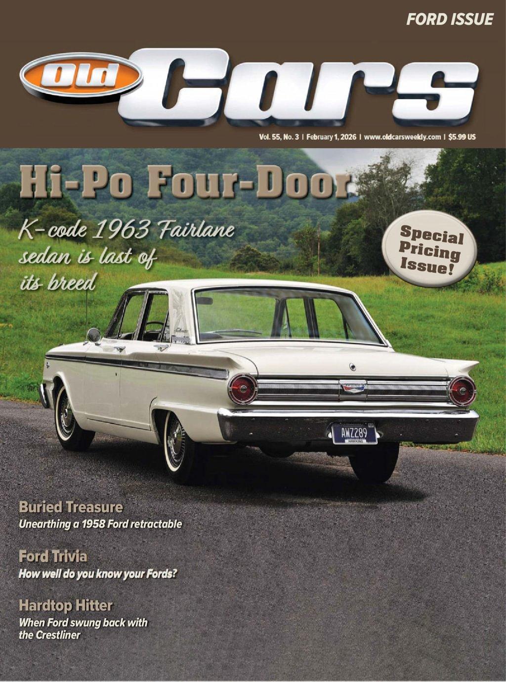 Old Cars Weekly Magazine February 1st, 2026 Issue Cover
