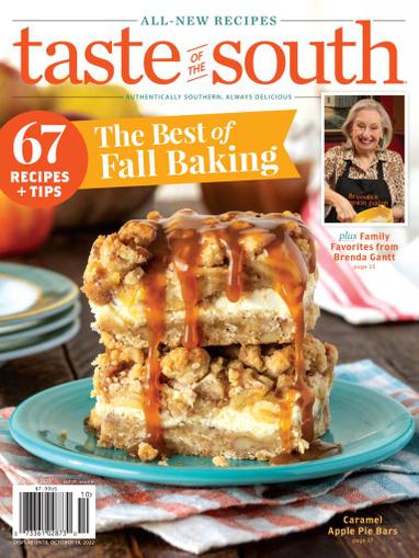Taste Of The South Magazine October 1st, 2022 Issue Cover
