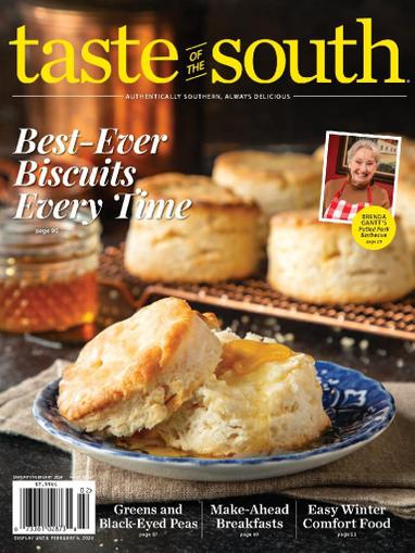 Taste Of The South Magazine January 1st, 2024 Issue Cover