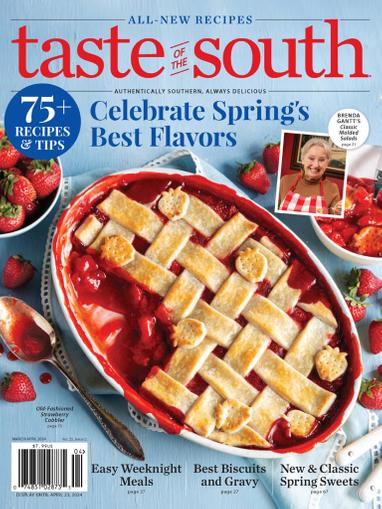 Taste Of The South Magazine March 1st, 2024 Issue Cover