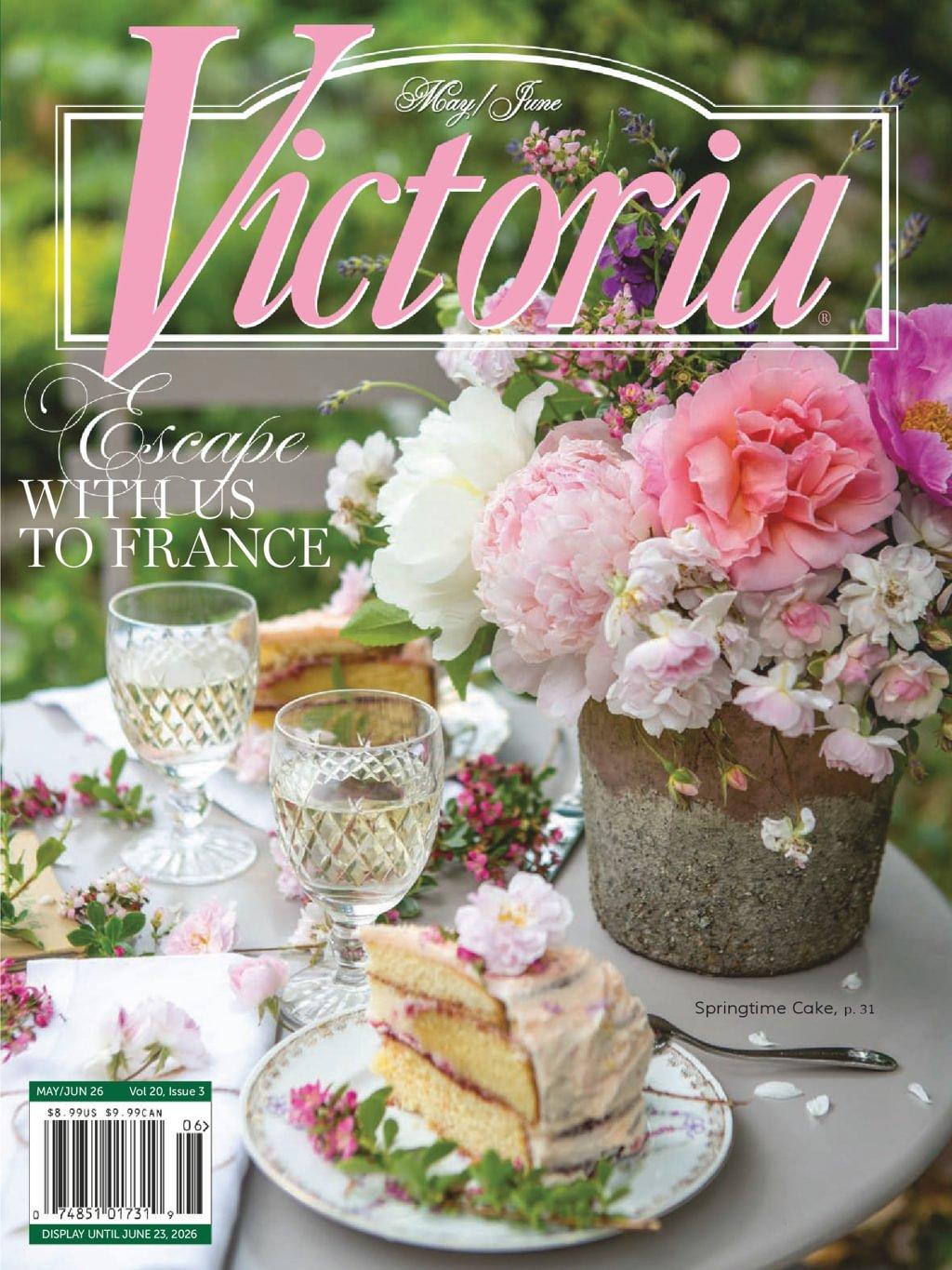 Victoria Magazine May 1st, 2026 Issue Cover