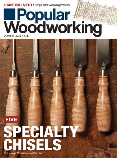 Popular Woodworking Magazine September 1st, 2022 Issue Cover