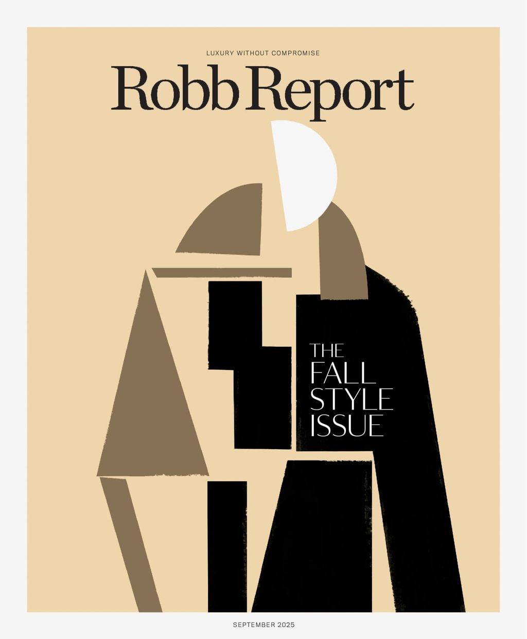 Robb Report Magazine September 1st, 2025 Issue Cover
