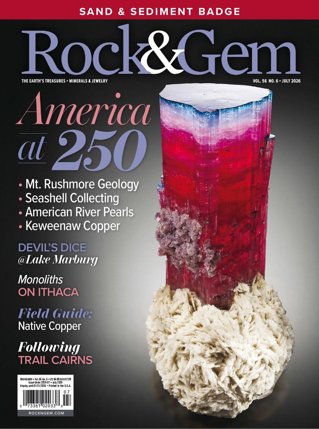 Rock & Gem Magazine July 1st, 2026 Issue Cover