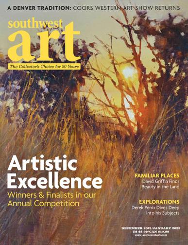 Southwest Art Magazine December 1st, 2021 Issue Cover