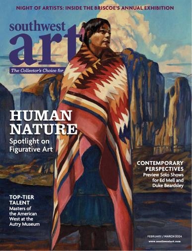 Southwest Art Magazine February 1st, 2024 Issue Cover