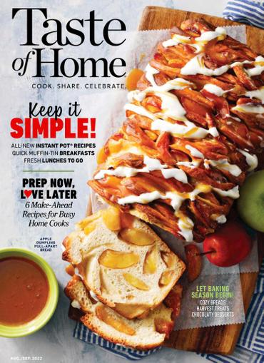 Taste of Home Magazine August 1st, 2022 Issue Cover