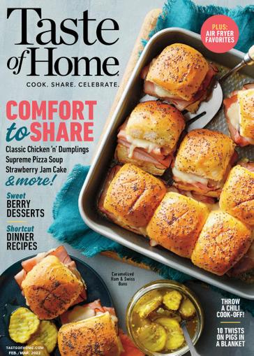 Taste of Home Magazine February 1st, 2022 Issue Cover
