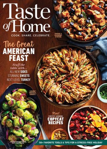 Taste of Home Magazine October 1st, 2022 Issue Cover