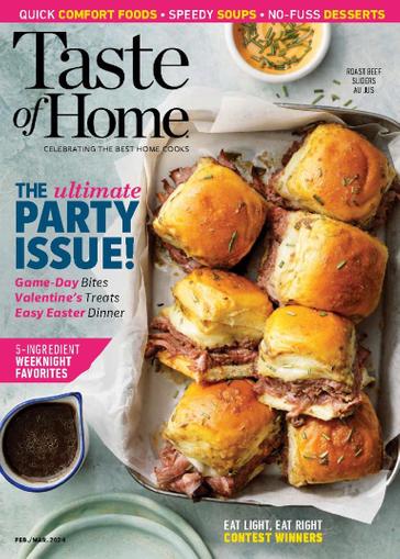 Taste of Home Magazine February 1st, 2024 Issue Cover