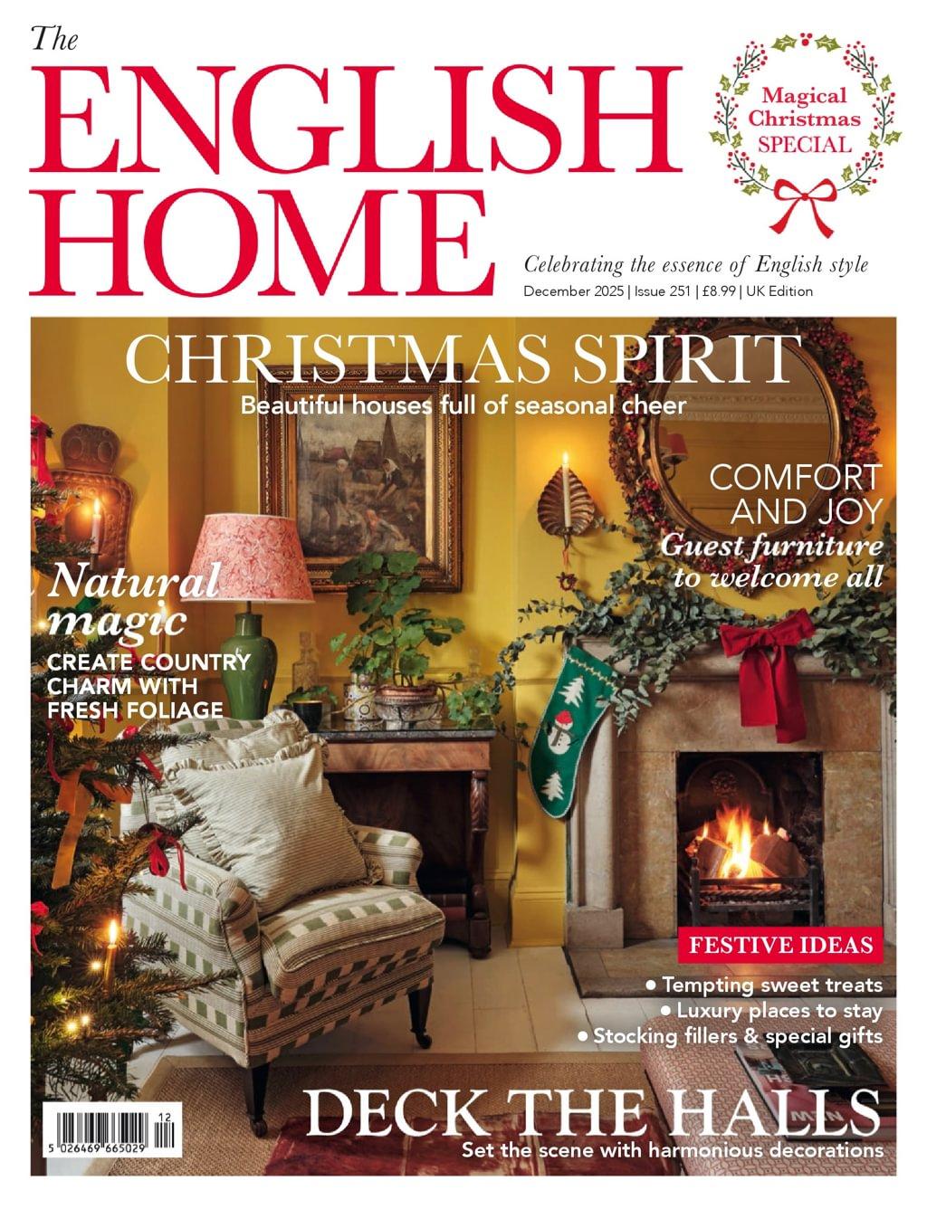 The English Home Magazine December 1st, 2025 Issue Cover