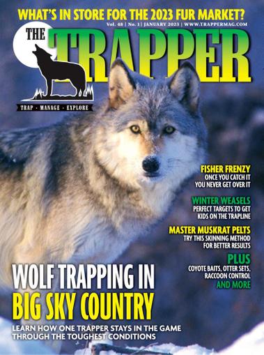 Trapper & Predator Caller Magazine January 1st, 2023 Issue Cover