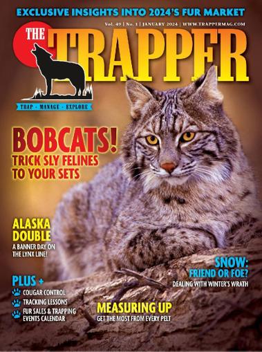 Trapper & Predator Caller Magazine January 1st, 2024 Issue Cover