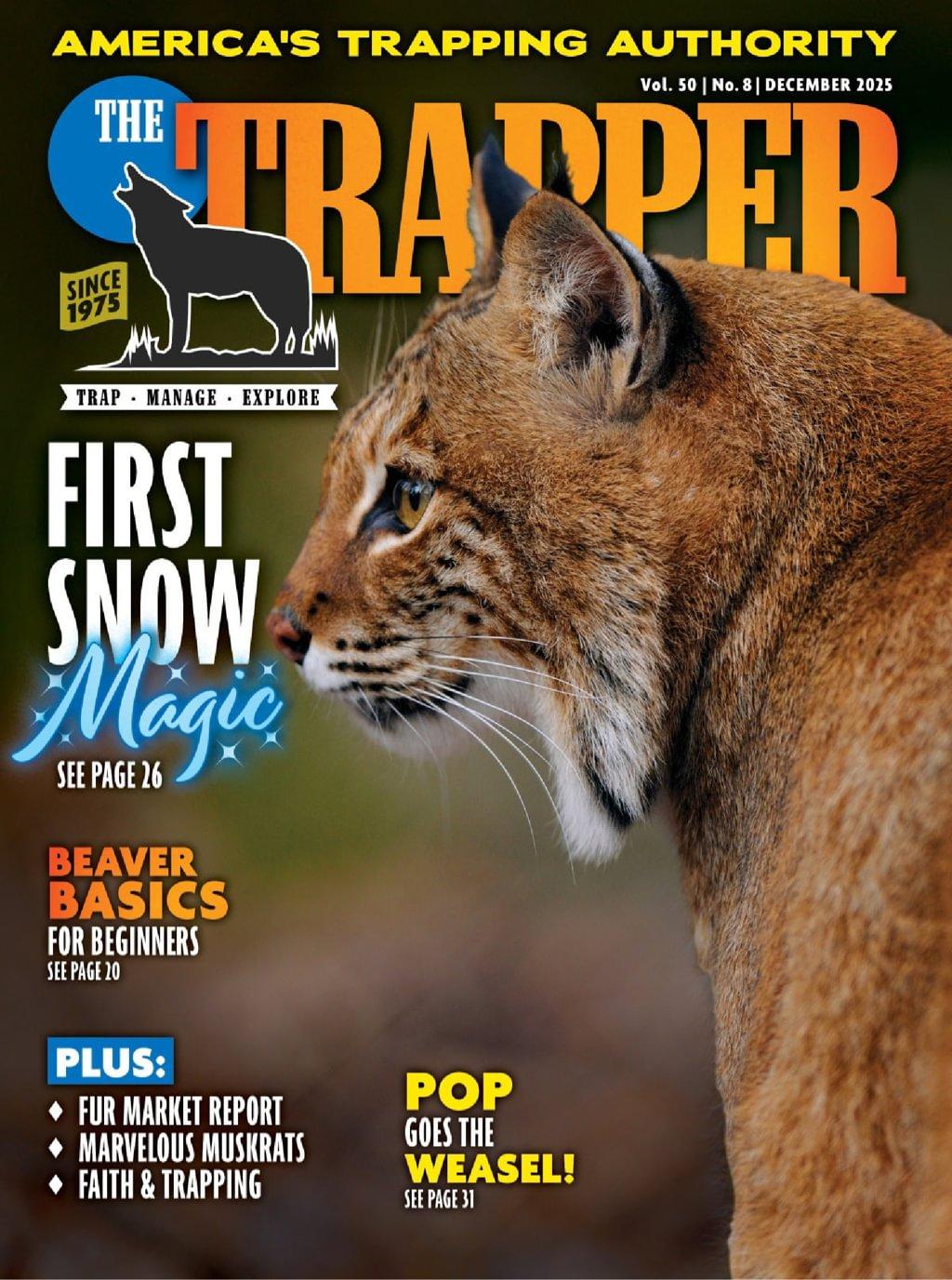 Trapper & Predator Caller Magazine December 1st, 2025 Issue Cover