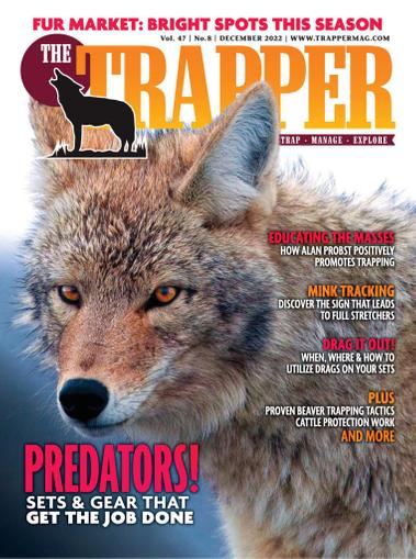 Trapper & Predator Caller Magazine December 1st, 2022 Issue Cover