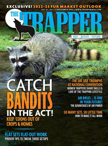 Trapper & Predator Caller Magazine November 1st, 2022 Issue Cover