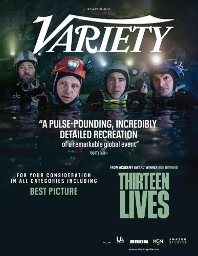 Variety Magazine December 21st, 2022 Issue Cover