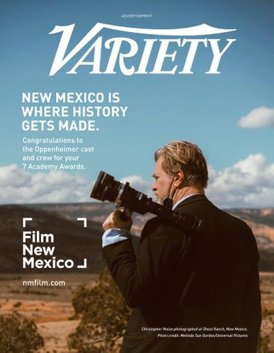 Variety Magazine March 13th, 2024 Issue Cover