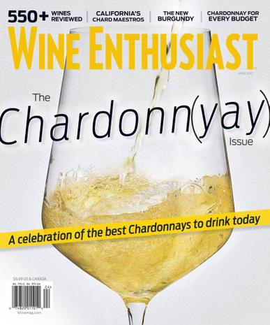 Wine Enthusiast Magazine April 1st, 2022 Issue Cover