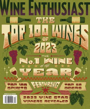 Wine Enthusiast Magazine December 15th, 2023 Issue Cover