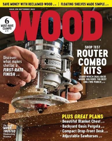 Wood Magazine September 1st, 2023 Issue Cover
