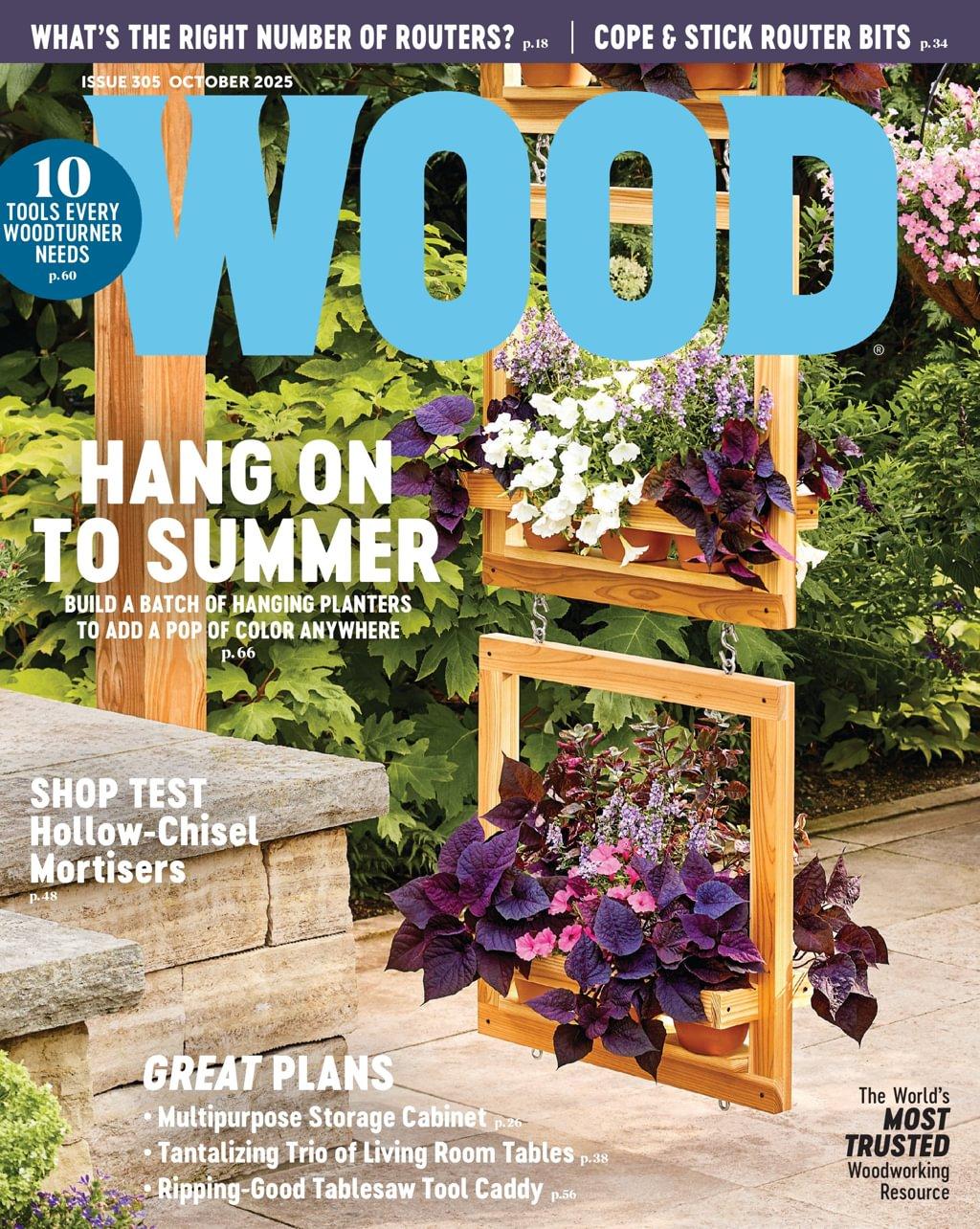 Wood Magazine October 1st, 2025 Issue Cover