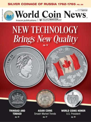 World Coin News Magazine August 1st, 2022 Issue Cover