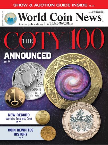 World Coin News Magazine January 1st, 2023 Issue Cover