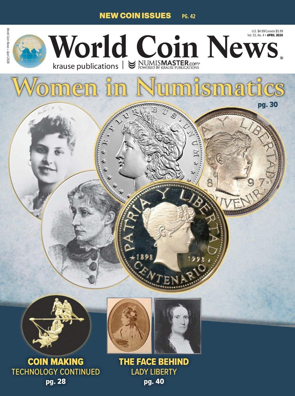 World Coin News Magazine April 1st, 2026 Issue Cover