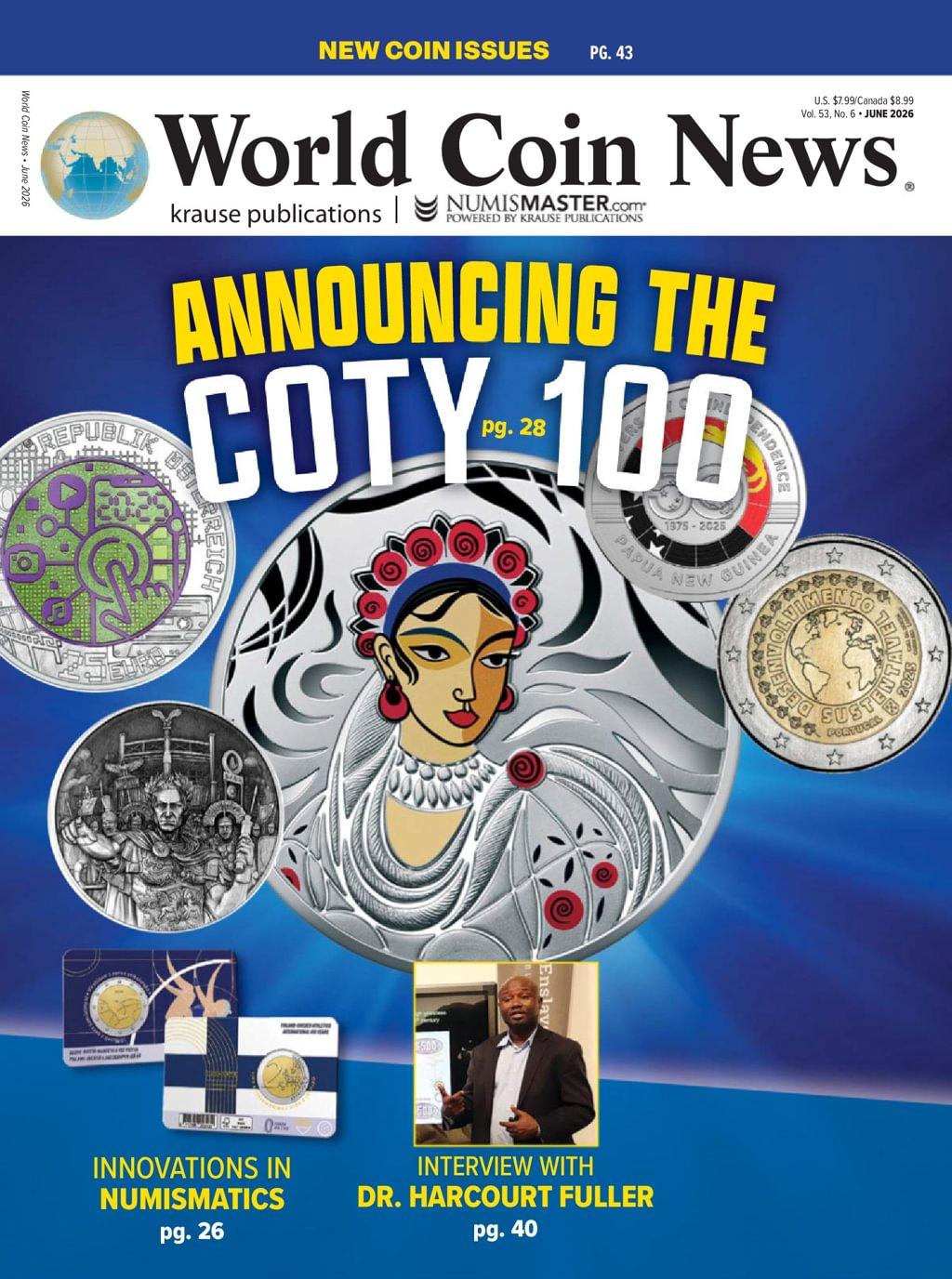 World Coin News Magazine June 1st, 2026 Issue Cover