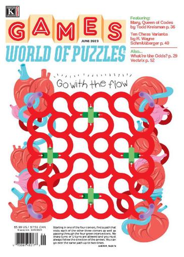 Games World of Puzzles Magazine June 1st, 2023 Issue Cover