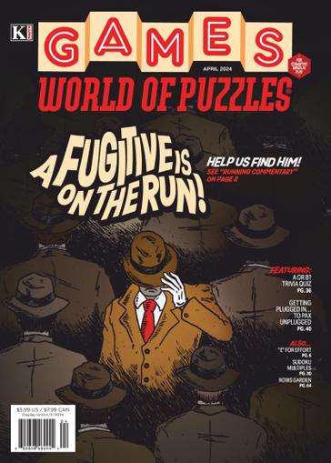 Games World of Puzzles Magazine April 1st, 2024 Issue Cover