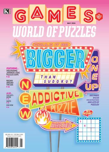 Games World of Puzzles Magazine May 1st, 2024 Issue Cover
