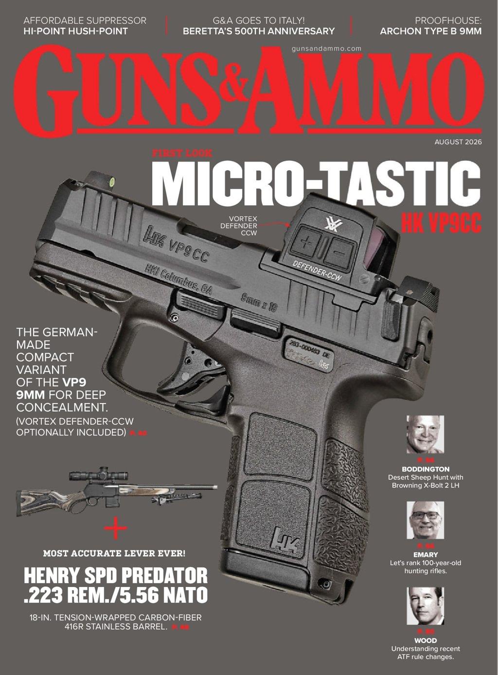 Guns & Ammo Magazine August 1st, 2026 Issue Cover