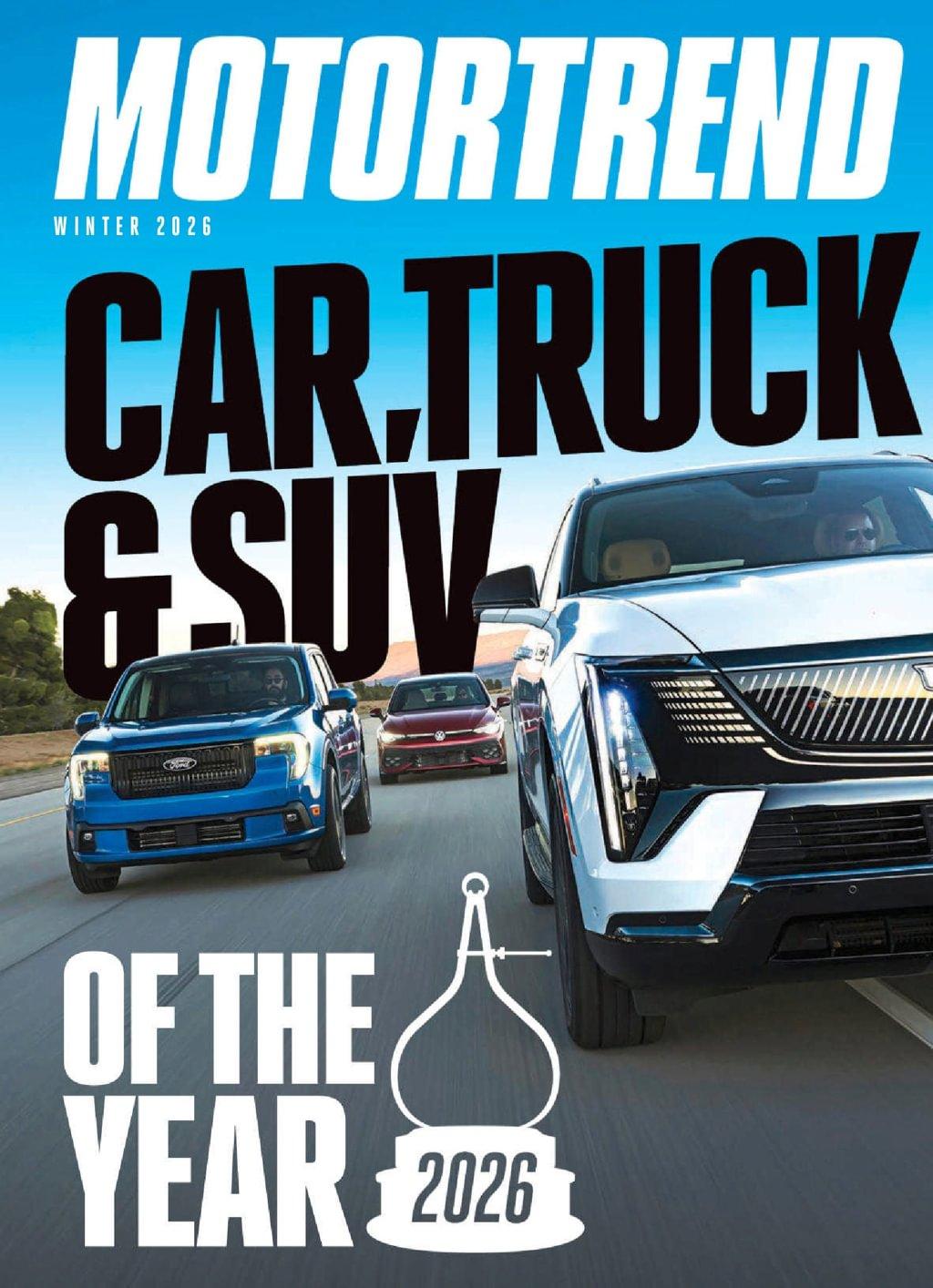 Motor Trend Magazine December 17th, 2025 Issue Cover