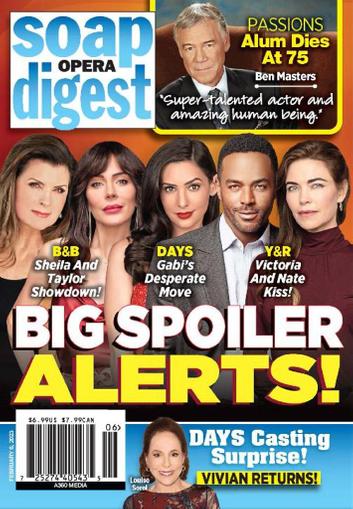 Soap Opera Digest Magazine February 6th, 2023 Issue Cover