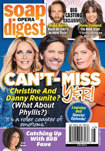 Soap Opera Digest Magazine November 6th, 2023 Issue Cover