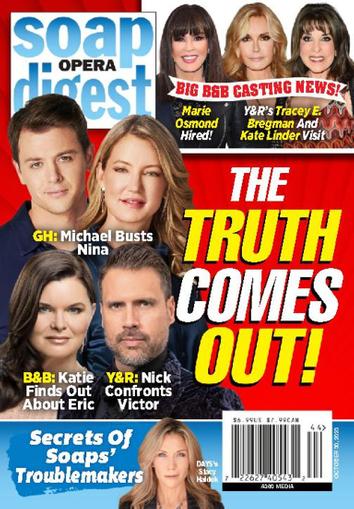 Soap Opera Digest Magazine October 30th, 2023 Issue Cover