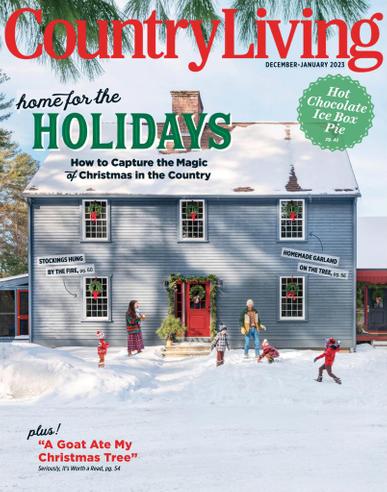 Country Living Magazine December 1st, 2022 Issue Cover