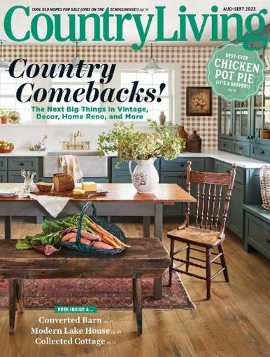 Country Living Magazine August 1st, 2023 Issue Cover