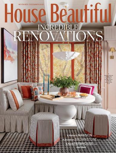 House Beautiful Magazine November 1st, 2023 Issue Cover