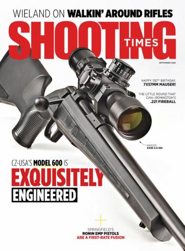 Shooting Times Magazine September 1st, 2022 Issue Cover