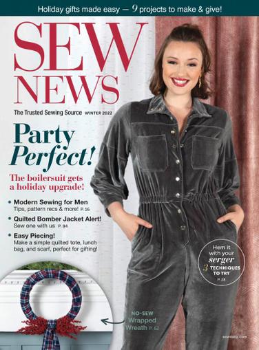 Sew News Magazine October 1st, 2021 Issue Cover