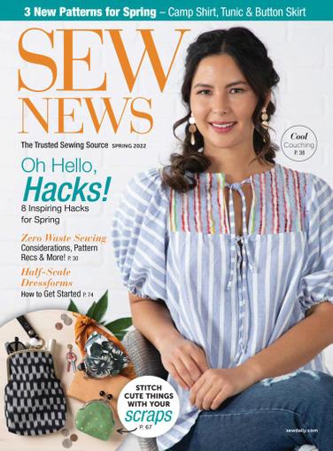 Sew News Magazine January 1st, 2022 Issue Cover