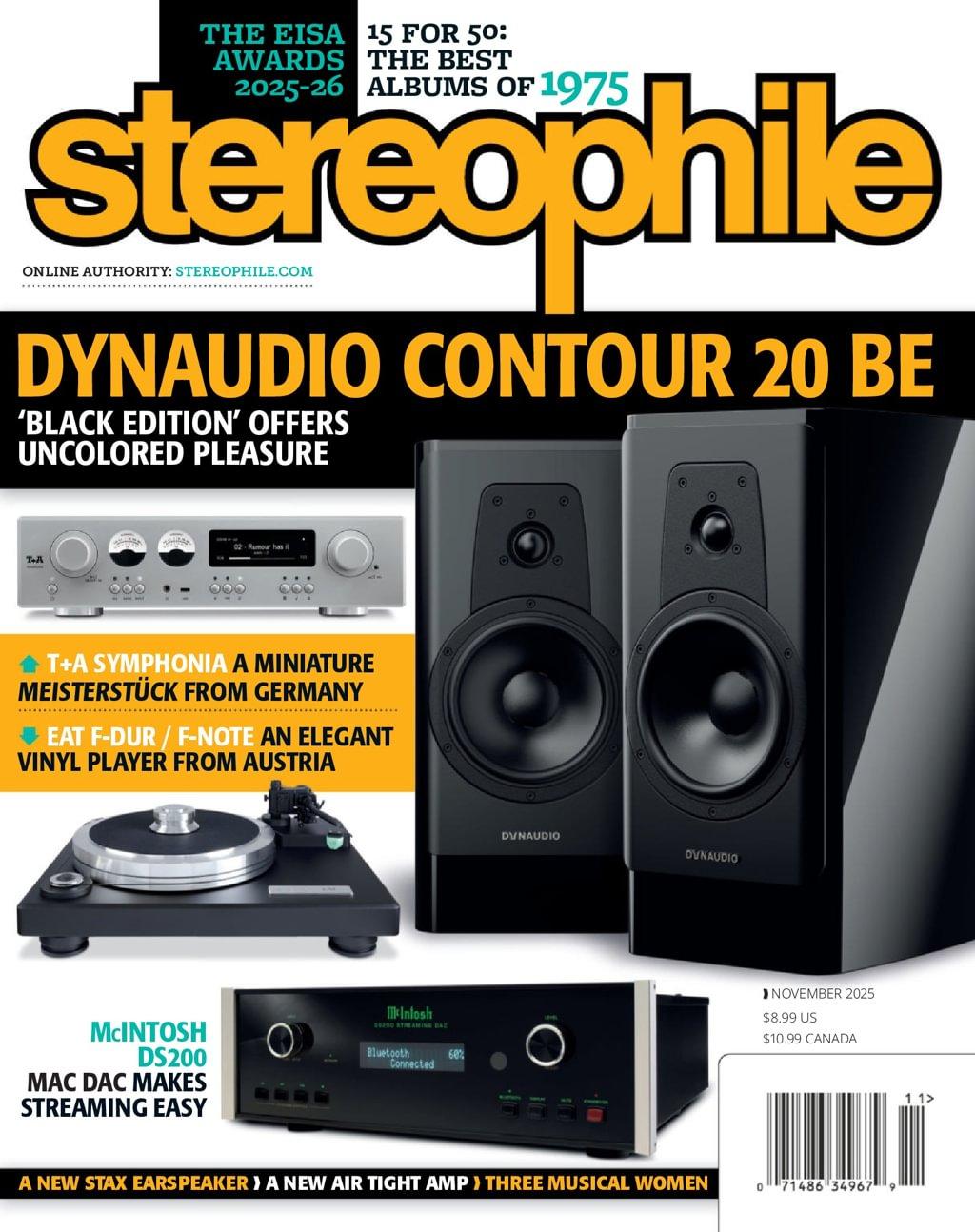 Stereophile Magazine Subscription                    November 1st, 2025 Issue