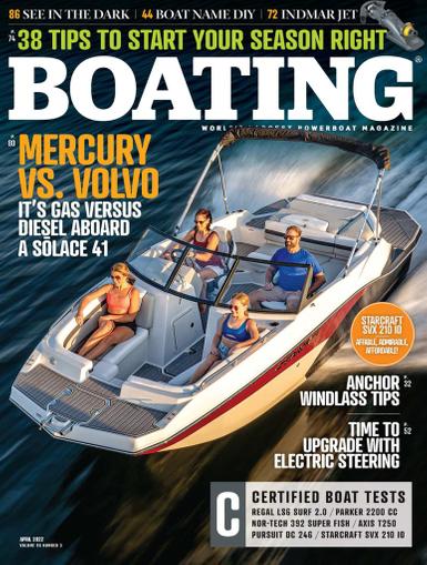 Boating Magazine April 1st, 2022 Issue Cover