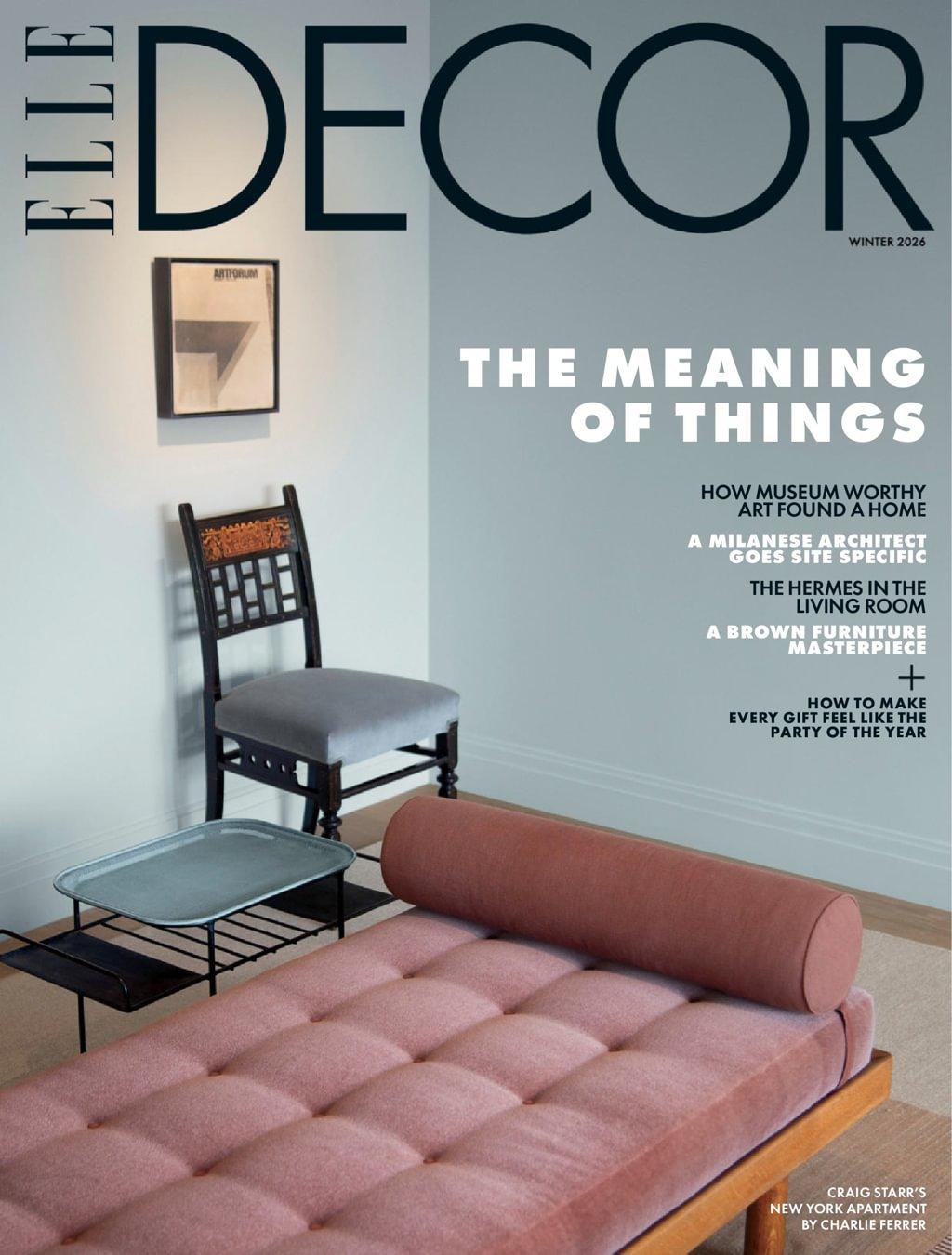 Elle Decor Magazine December 5th, 2025 Issue Cover