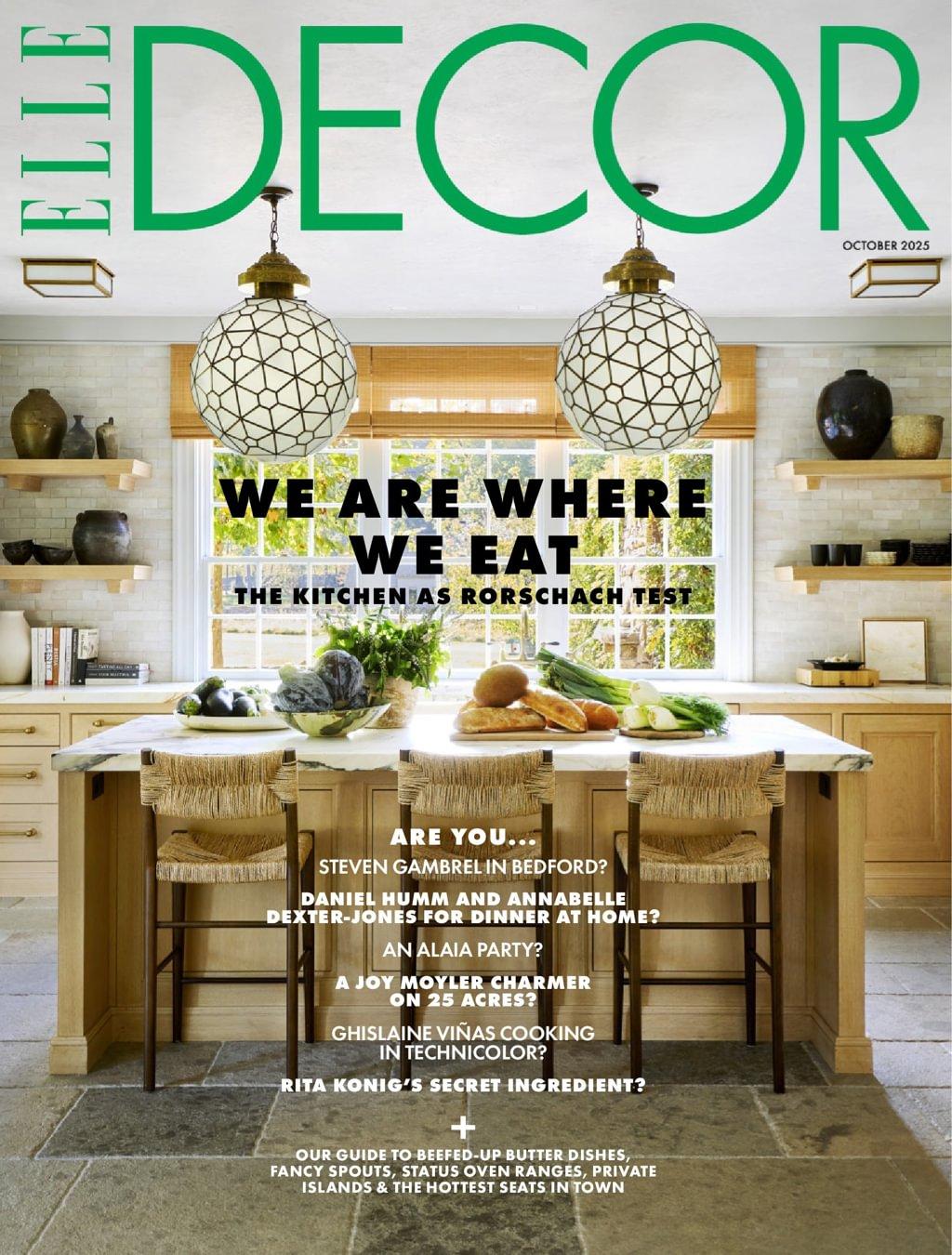 Elle Decor Magazine October 1st, 2025 Issue Cover
