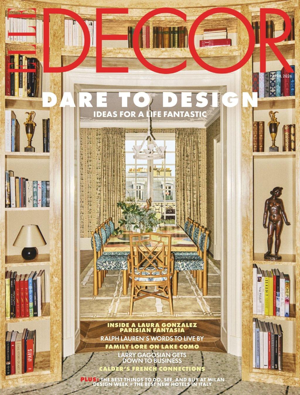 Elle Decor Magazine April 1st, 2026 Issue Cover