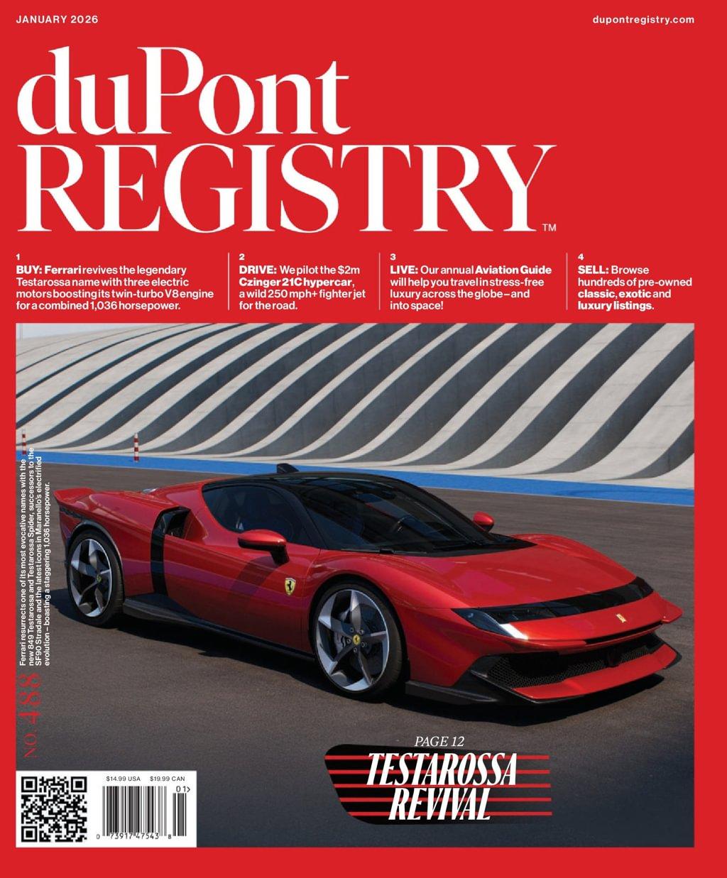 Dupont Registry Fine Automobiles Magazine Subscription                    January 1st, 2026 Issue